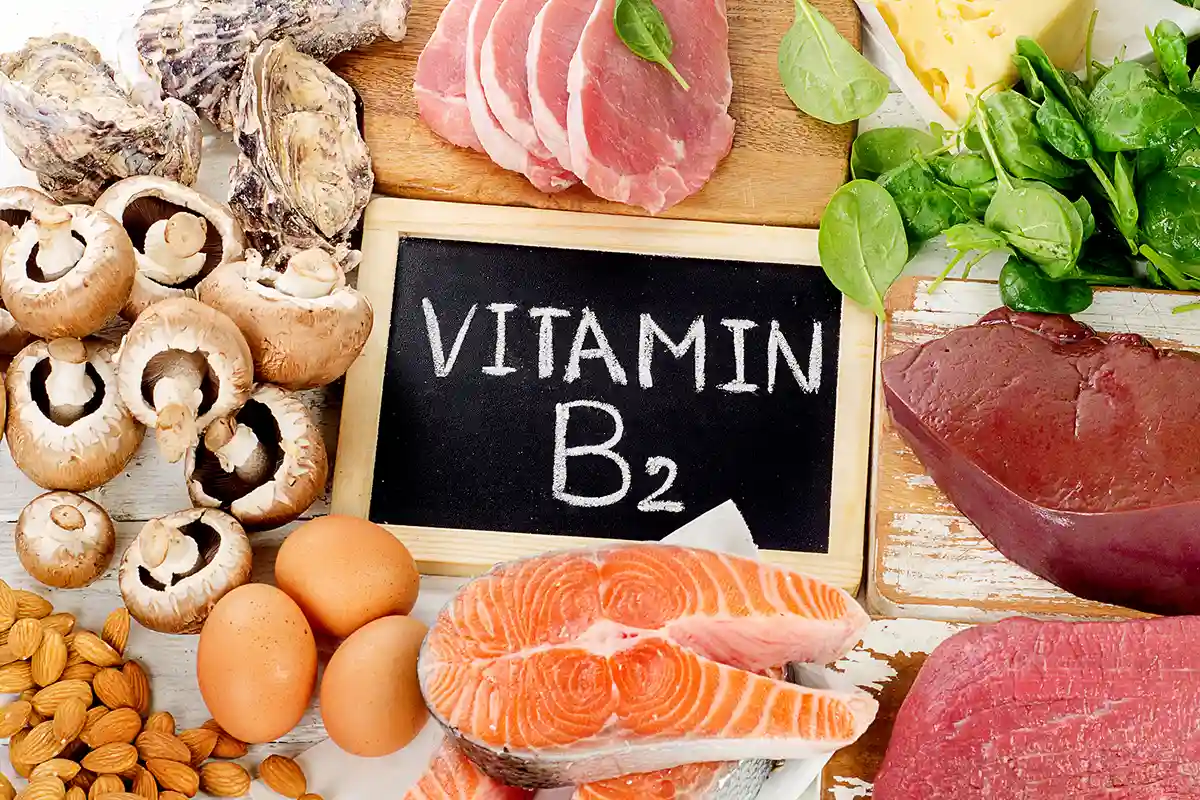 Vitamino B2 turintys produktai
