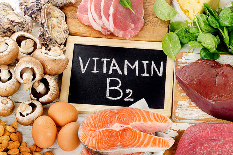 Vitamino B2 turintys produktai